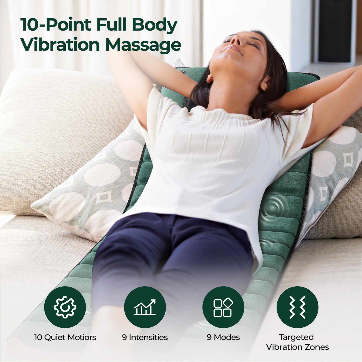Foldable Neck Massage Pillow – Heat Therapy & Multi-Mode Cervical Relaxation Device