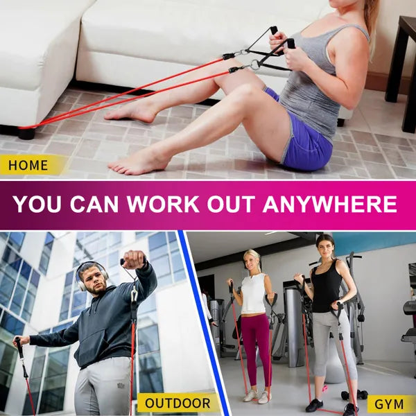 5-Piece Resistance Band Set – Exercise Bands for Strength & Flexibility Training